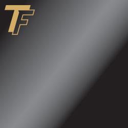 TROPHYFLEX GLOSS BLACK/BRASS 0.38MM WITH ADHESIVE 305MM x 610MM